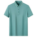 High Men's Silk Short-Sleeved for  Shirts Solid Graphic Knitted Woven Blanks Custom Logo Embroidered Embossed