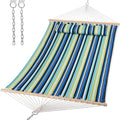 Quality Cotton Weave Outdoor Hammock with Detachable Pillow Portable Modern Design for Gym Bedroom Living Room Outdoor Furniture