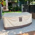 Yaheng Custom Logo Universal 210D Oxford Eco-Friendly Waterproof Outdoor Sofa Set Covers Velcro Closure for Patio Furniture
