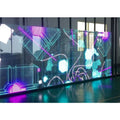 LED Outside Screen Full Color HD Advertising Thin Glass Led Wall Panel Event Cube LED Screen Clear Transparent Party LED Display