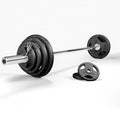 Wholesale 100kg Lifting Gym Power Training Set Three-Hole Rubber Barbell Free Weights