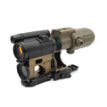Tactical M5 Red Dot Sight W/G33 Magnifier W/FDE 2.26" Centerline Height Mount Combo