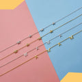 925 Sterling Silver Chain Statement Necklace 18K Gold for Mothers Day Gifts Name Initial Letter Pendant MAMA Necklace MegaBDM