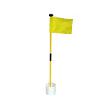 Portable 2-Section Fiberglass Golf Pole Pin FlagPole with Mini Golf Flagsticks Putting Green Flag Hole Cup Yard Golf Pin Flags