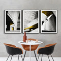 Abstract Building Living Room Decoration Modern Minimalist Wall Hanging Painting Nordic Style Mural Bedroom Abstract Triptych