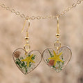 Fashion Heart Drop Shape Ocean Series Resin Jewelry Earring for Women Real Sea Starfish Earrings