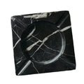 Custom Logo Size Standing Ashtrays Luxury Nordic Square Green Black Marble Ashtray Photos Onyx Jade Stone Cigar Ashtray