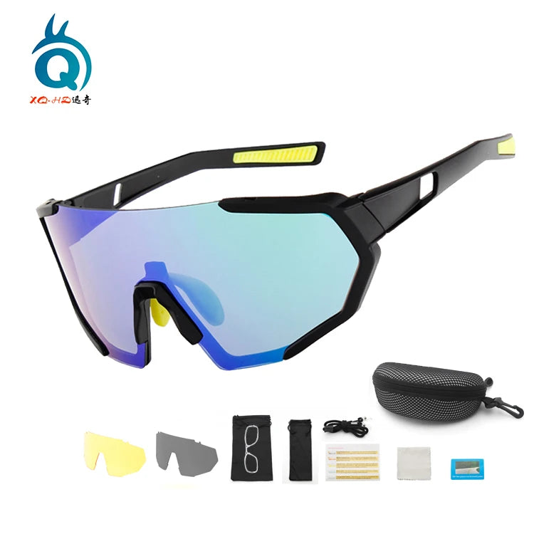 Custom UV400 Polarized Sport GlassesBike Sunglasses Biking Cycling Glasses for Men Driving Fishing
