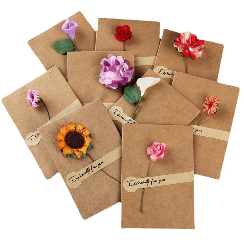 Wholesale Greeting Card Wedding Invitation Card with Kraft Envelope Gift Card for Christmas/ Thanks Giving