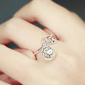 925 Silver Viballs Open Rings for Women Fashion Prevent Allergy Jewelry 2022