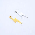 Wholesale Stainless Steel High Quality Mirror Polish Lightning Charm Pendant for Jewelry Making Diy Necklace Findings (SZ098)