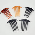 Large 5teeth Plastic Hair Combs Hairpin for Long Hairs Plain Side Comb Clips for Handmade DIY Women Headpieces
