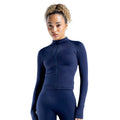 Fully matte ultra soft nylon fabric tight zipper long sleeved jacket fitness suit long sleeved zipper fitness suit