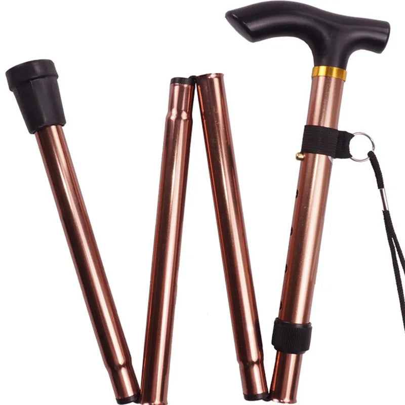 Wholesale Outdoor Tourist Mountain Climbing Stick Folding Adjustable Walking Stick Cane