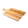 JUNJI Black Walnut Wood Breadboard Multifunctional Western Food Plate Cutting Board with Handle Hanging Feature
