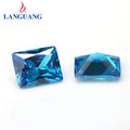Factory Direct Sales 100Pcs Blue Square Zircon Rhinestone Clothes Accessories Jewelry Accessories Rhinestones PointBack