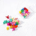 Kids Pastel Flowers Mini Hair Claws Korean Solid Color Butterfly Shaped Small Hair Claw Girls