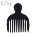 Mi Dairy 2024 New  Fashion Vintage Solide Color African Black Afro Acetate Hair Comb for Women Girls 223939