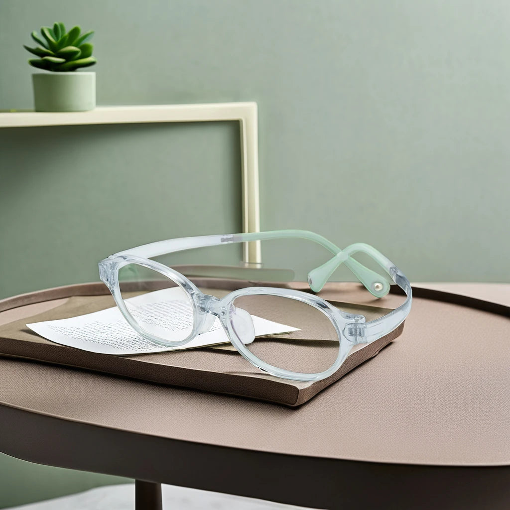VisualMate Latest Premium Oval Children TR90 Eyewear Multi Colors Optical Frames Boys Girls Myopia Glasses