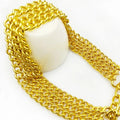 Wholesale 3rows Gold Pet Dog Chain Collar Stainless Steel