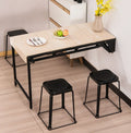 Multifunctional Super Space Saving Furniture Convertible Hiding Shelf Durable MDF Panel Wall Mounted Folding Dining Table for 4