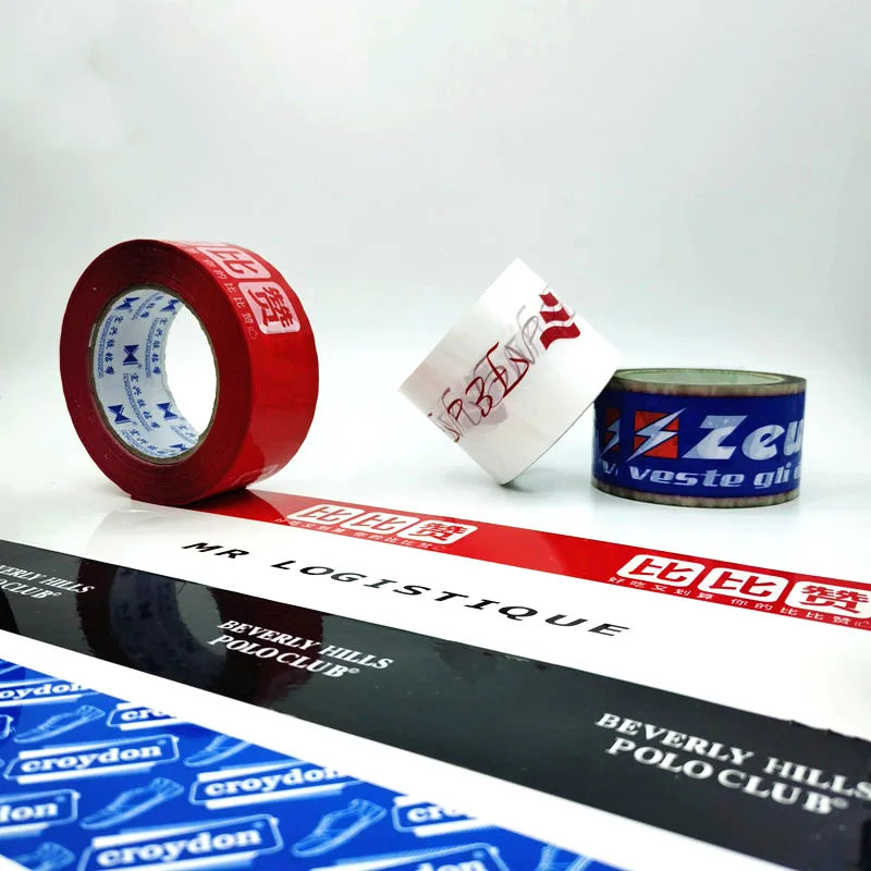 Customized Acrylic Adhesive Printed OPP BOPP Logo Tape Branded Parcel Sealing Shipping Packaging