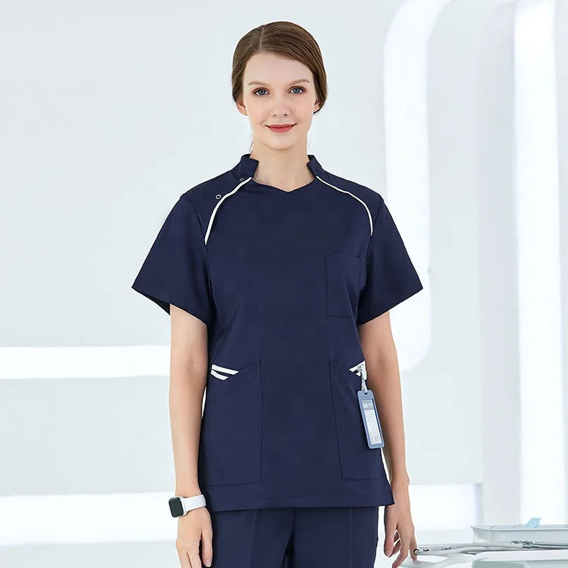 Heartsoul Scrubs Uniform Stretchy Short Sleeve High Quality Comfortable Medical Nursing Scrubs Uniform