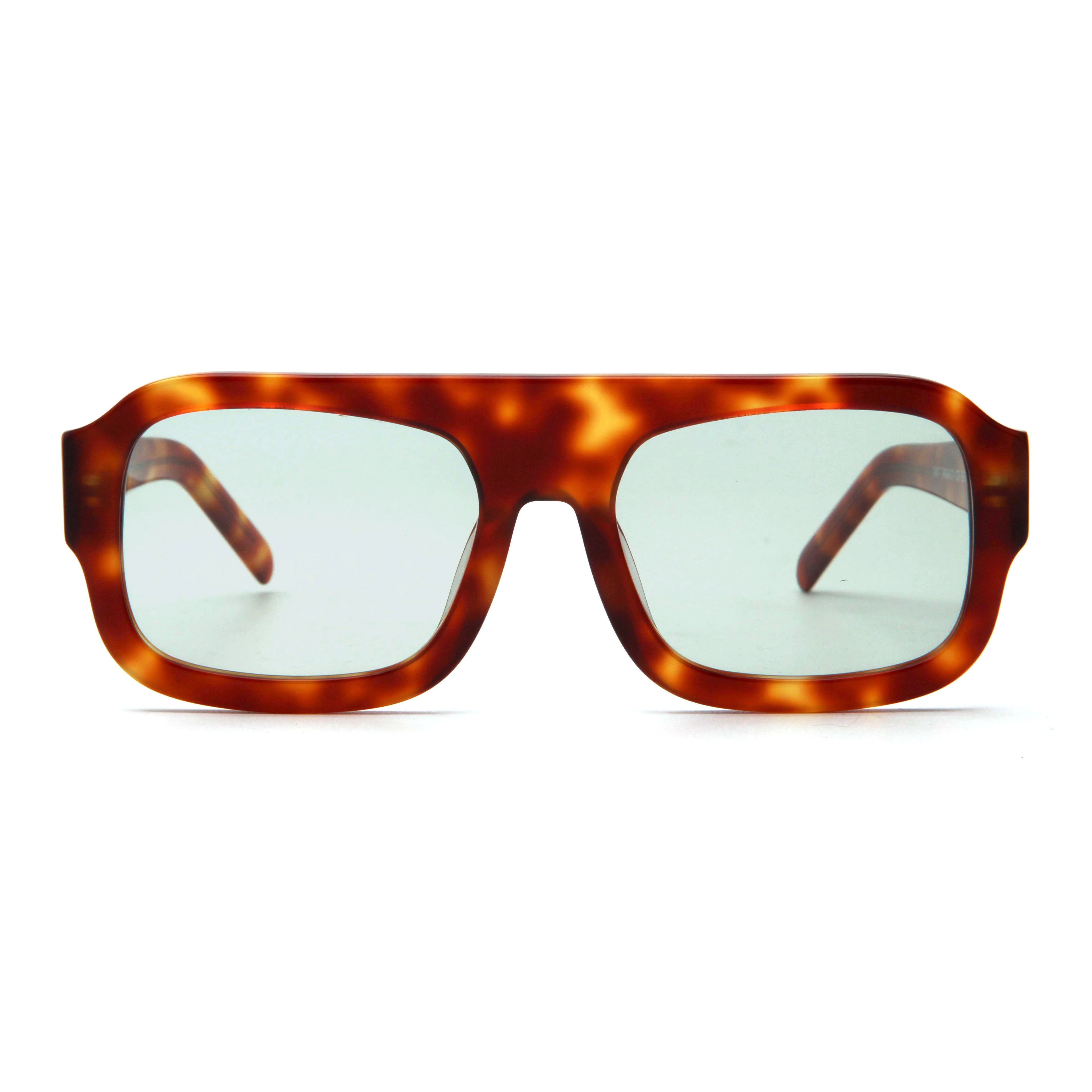 2026 VEH Brand Design Acetate Big Vintage Pilot Sunglasses Men Oversized Frame Square Sun Glasses for Women Sunnie Female UV400