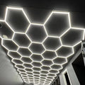 Customized Size Free Design Honeycomb Led Lights Aluminum+PC Housing Hexagon Garage Lighting for Workshop LED Work Light