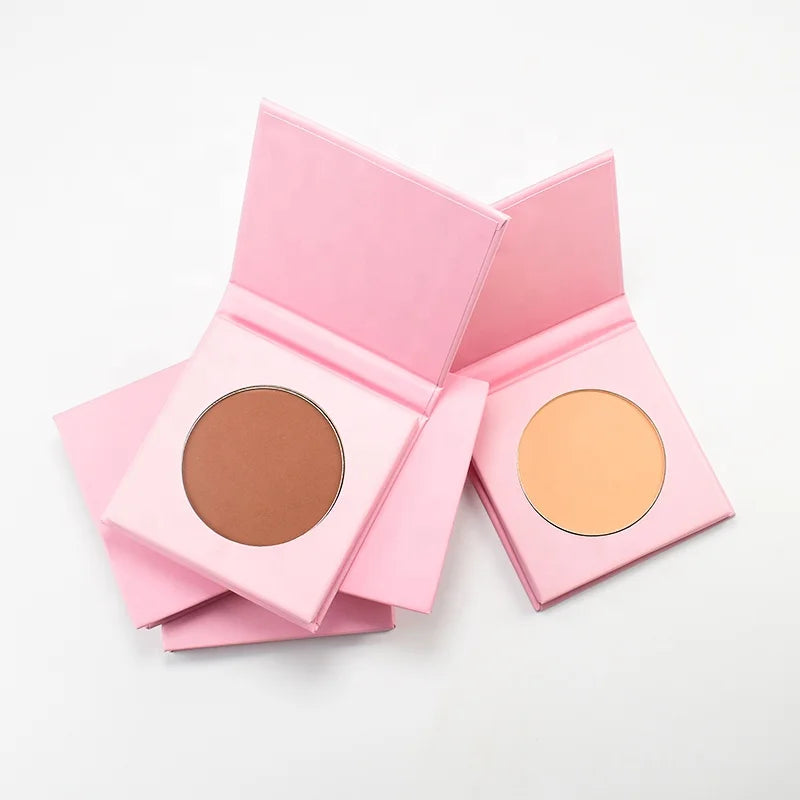 Oil Free Mineral Pressed Palette Powder Compact Transparent Setting Powder Compact Custom Paper Palette Powder Compact Makeup