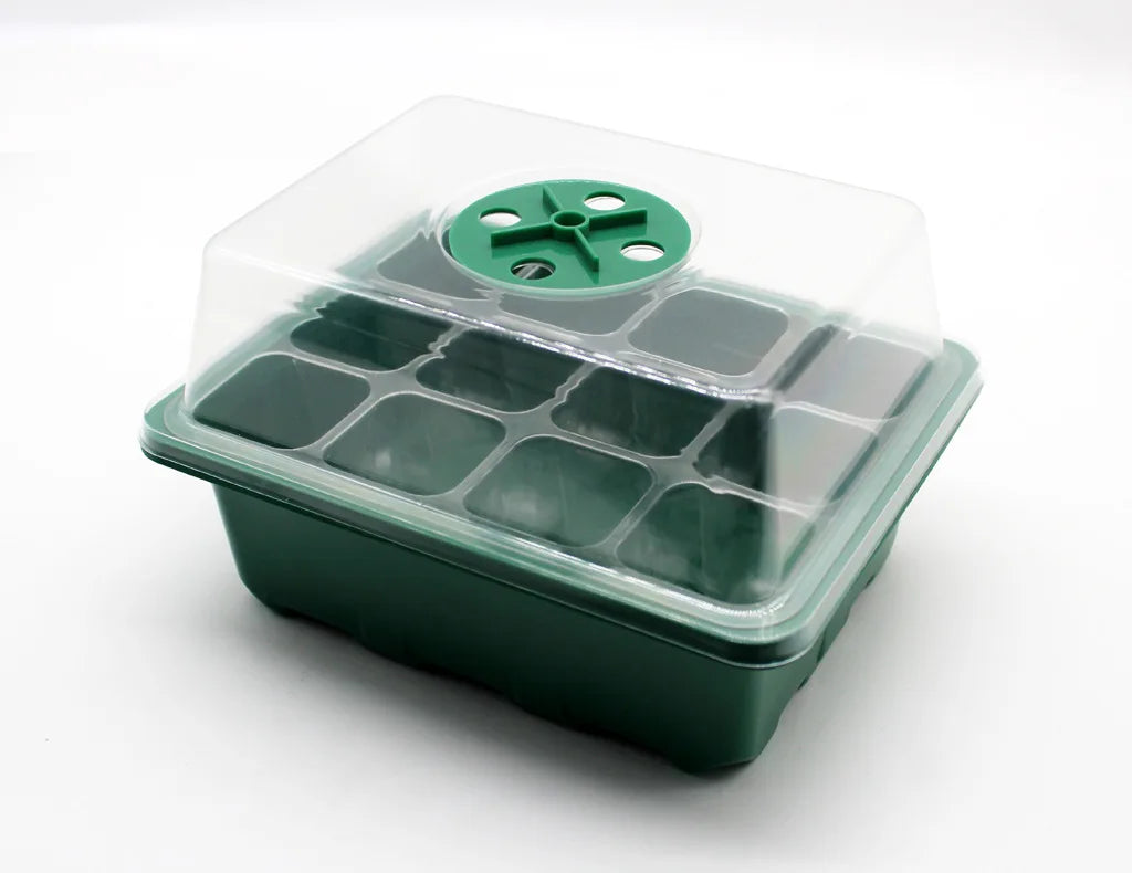 6/12 Cells Plastic Nursery Pot Grow Box Seed Starter Trays Durable Eco-Friendly Nursery Trays & Lids