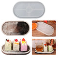 Drip Glue Mold Oval Pendulum Plate Silicone Mold Mirror Resin Used for DIY Handmade