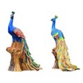 Life-Size Realistic Fiberglass Resin Peacock Garden Statue Sculpture for Outdoor Garden Decor and Art Collectible