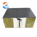 CE Certified Fireproof Rock Wool Sandwich Wall Panels for Cold Room Insulation-Fast Build Construction Panels