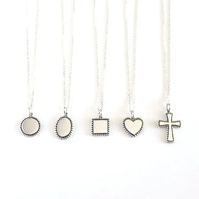 Personalized 925 Silver Jewelry Minimalist Necklace Vintage 925 Sterling Silver Pendant Necklace for Party
