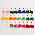 Fashion Retro Gold Plated Trendy Rose Petal Pendant Earrings for Women Wedding & Party Jewelry