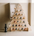 Christmas Wooden Advent Calendar Chocolate Holder Countdown Calendar Wooden Countdown Beer Bottle Holder