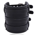 Men's Bracelet Wholesale Leather Jewelry Belt Buckle Wide Leather Cuff Bracelet Wrist Support Cool Bracer