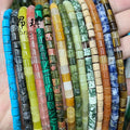6x6mm Smooth Cylinder Beads tiger Eye Natural Gemstone Tube Beads Bracelet Necklace Stone Tube Spacer Beads Jewelry Making
