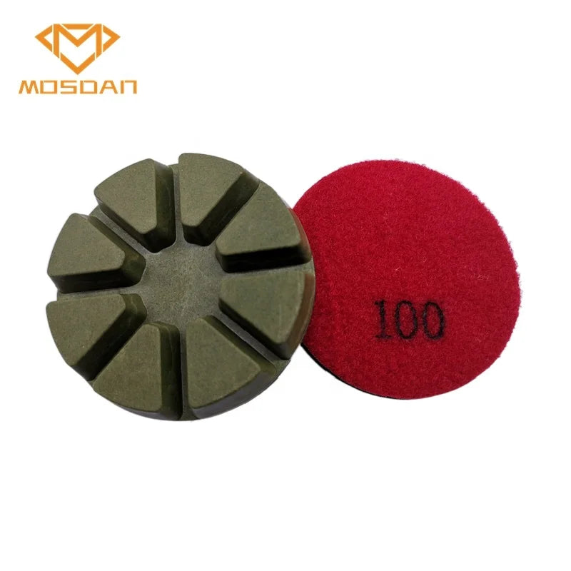 3 Inch 10mm Thickness Resin Concrete  Floor Diamond Polishing Pucks