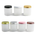50ml 80ml 100ml 120ml 150ml 200ml 250ml Cosmetic Packaging clear Matte Container and Colorful Lids  Plastic Pet Frosted Jar