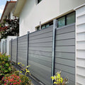 New Easy Install Outdoor Wood Garden Wall Panel WPC Boards Fencing with Metal Frame Privacy Decking and WPC Fence Panels
