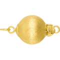 14K Gold Fine Jewelry Clasps Jewelry Accessories Findings Large Pearls Necklace Clasp Frosted Lantern Joint Special Clasp