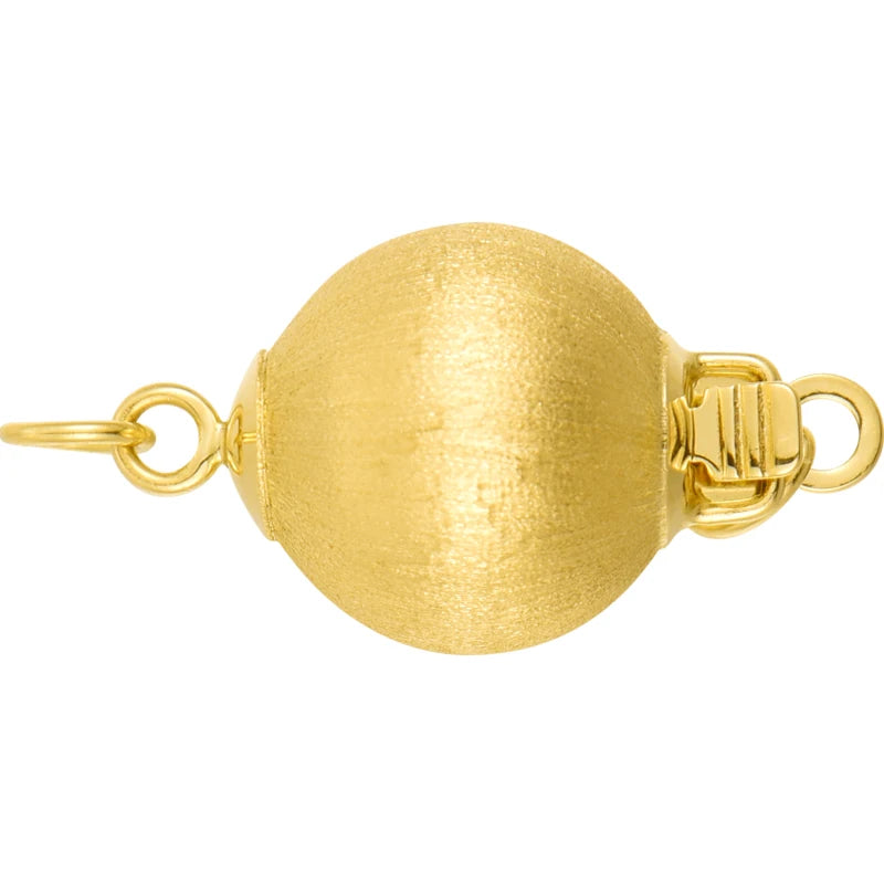 14K Gold Fine Jewelry Clasps Jewelry Accessories Findings Large Pearls Necklace Clasp Frosted Lantern Joint Special Clasp