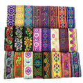 5cm Diy National Garment Ribbon Webbing Embroidery Colored Flower Pattern Jacquard Home Textile Costume Collar Lace Ethnic Trim