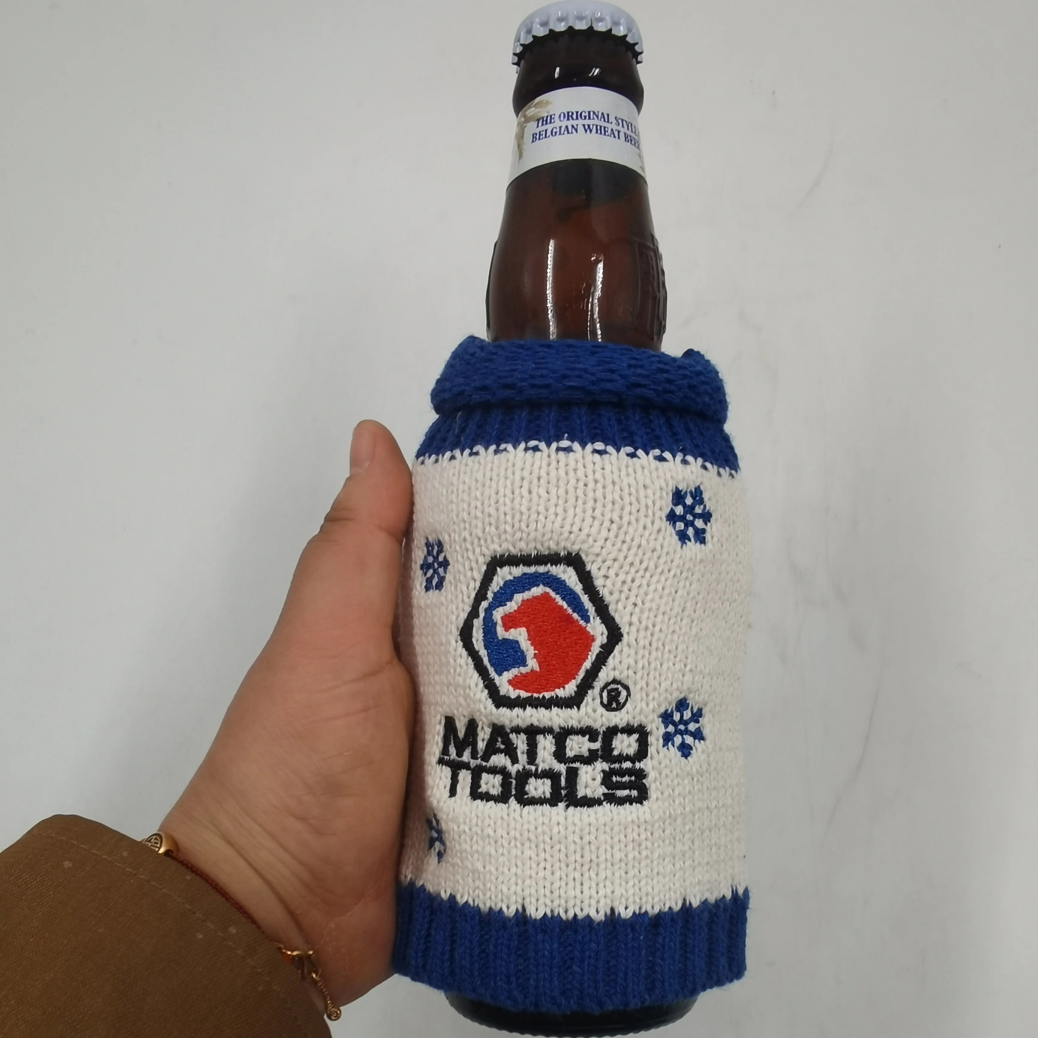 Beer Bottle Cooler Knit Sweater Bottle With Custom logo