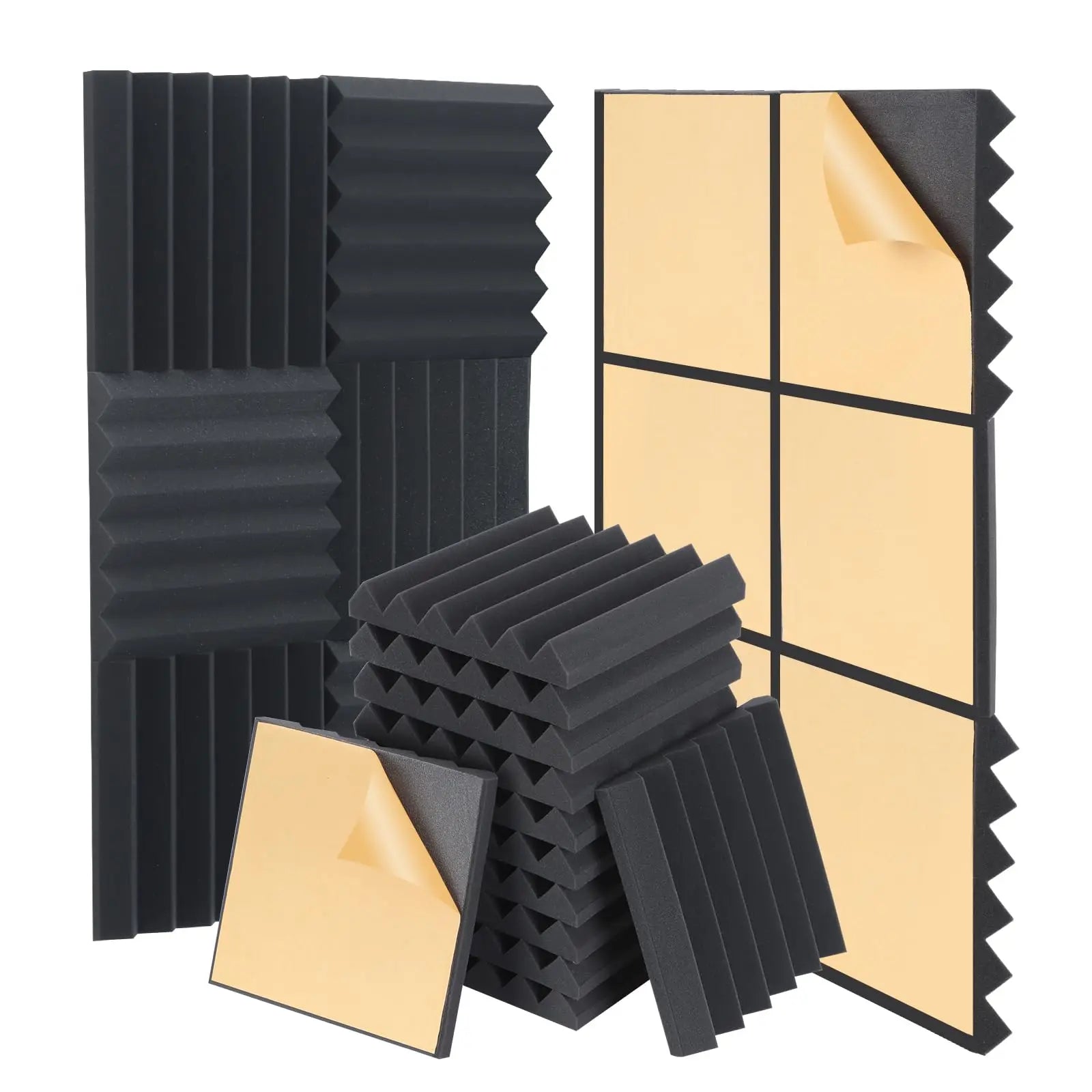 Woxin Wedge Sound Quality Enhance Acoustic Foam Panels for Room Studio Sound Treatment Absorption Noise Control Solutions