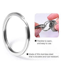 Stainless Steel Spring Ring Clasp/Spring Gate Rings/O Rings Push Gate Snap Hook Diy Jewelry Making Supplies Investigation Ring