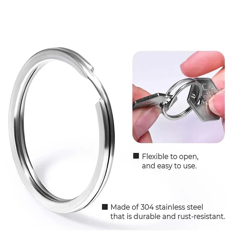 Stainless Steel Spring Ring Clasp/Spring Gate Rings/O Rings Push Gate Snap Hook Diy Jewelry Making Supplies Investigation Ring