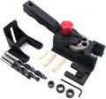 38Pcs Wood Dowel Hole Drilling Guider Jig Drill Bit Kit Dowelling Jig for Furniture  With 6 8 10mm Drill Bits Pocket Hole Jig